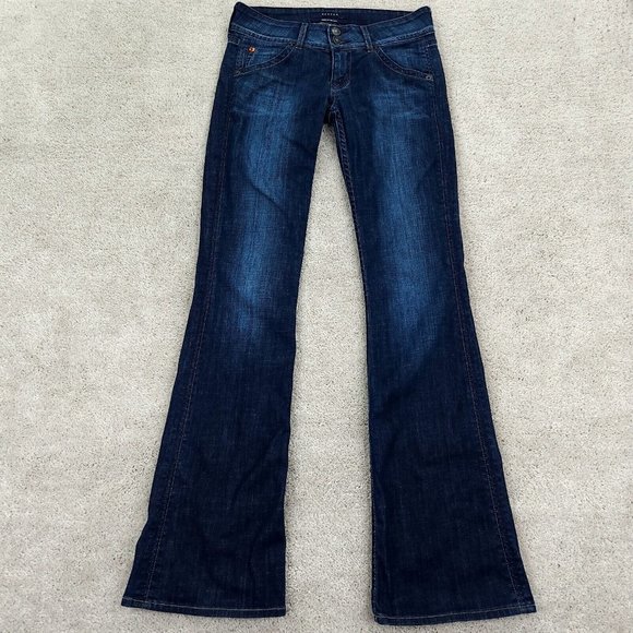 Hudson Denim - Hudson Jeans Womens 26 Blue Stretch Boot Cut Bell Bottom Skinny Flap Pockets